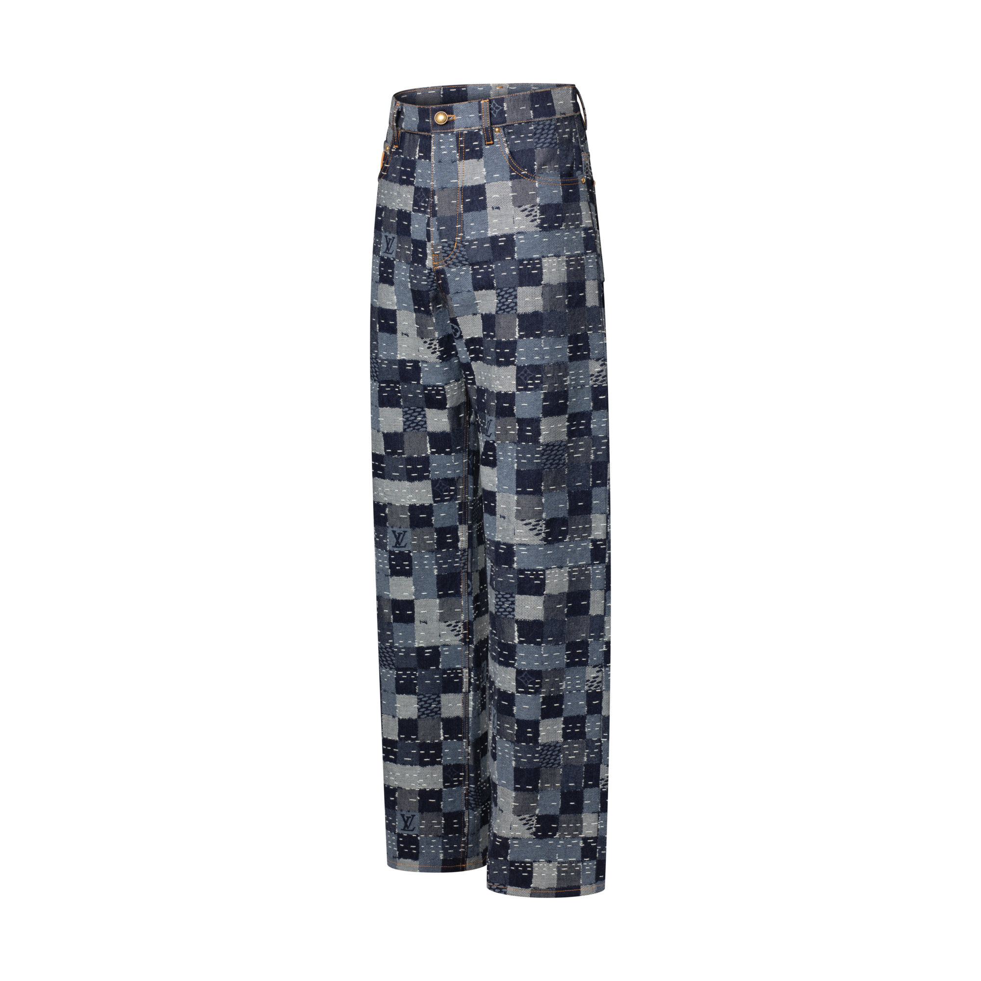 Quần Jean Họa Tiết Damier  in Đồ Nam
