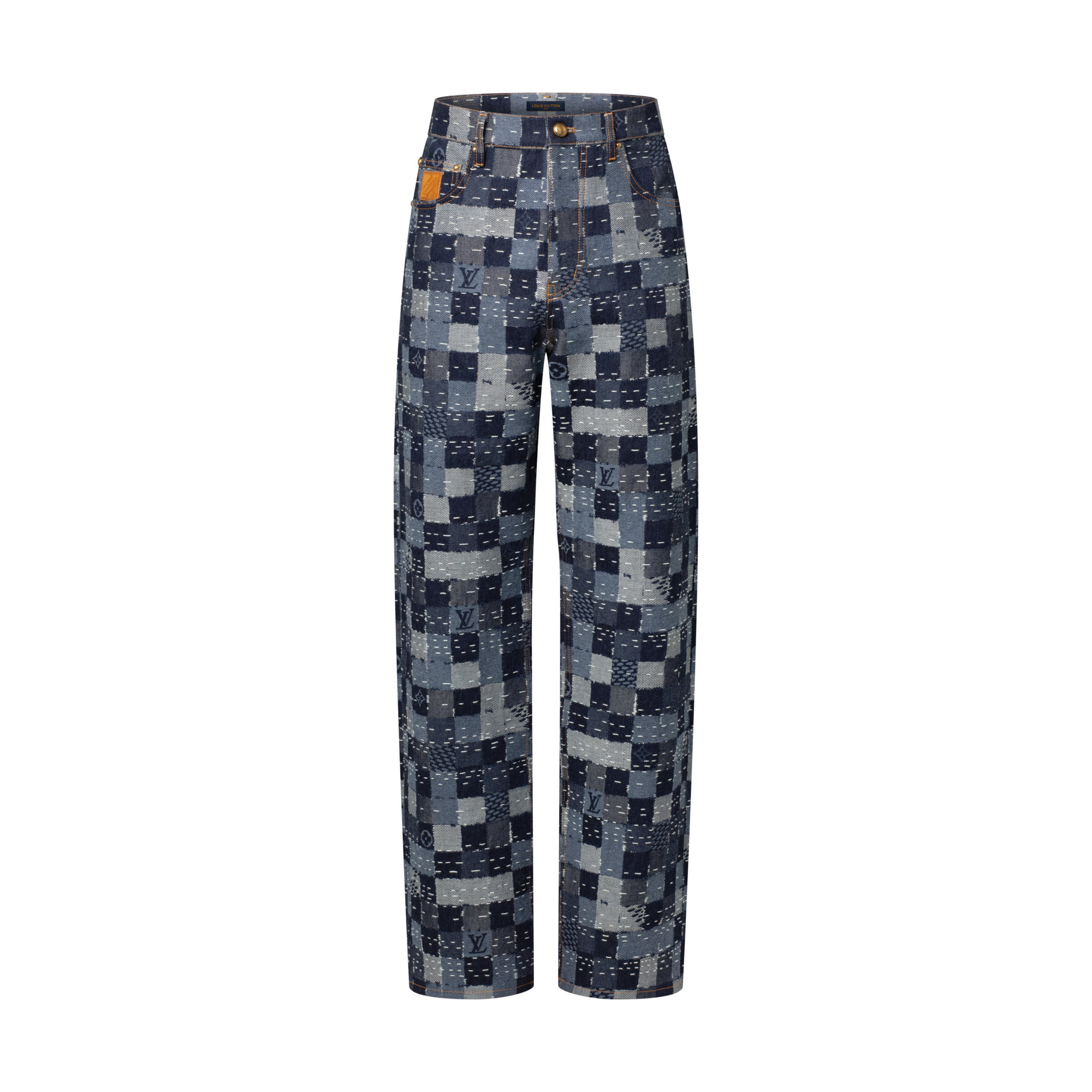 Quần Jean Họa Tiết Damier  in Đồ Nam