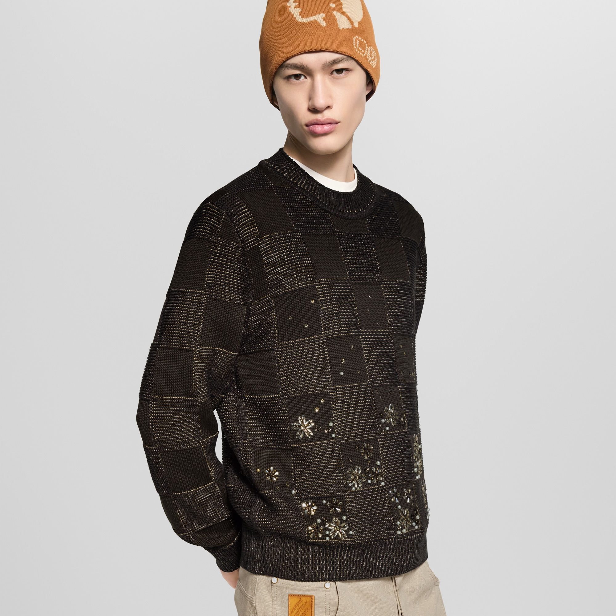 Áo Dệt Kim Họa Tiết Damier  in Đồ Nam
