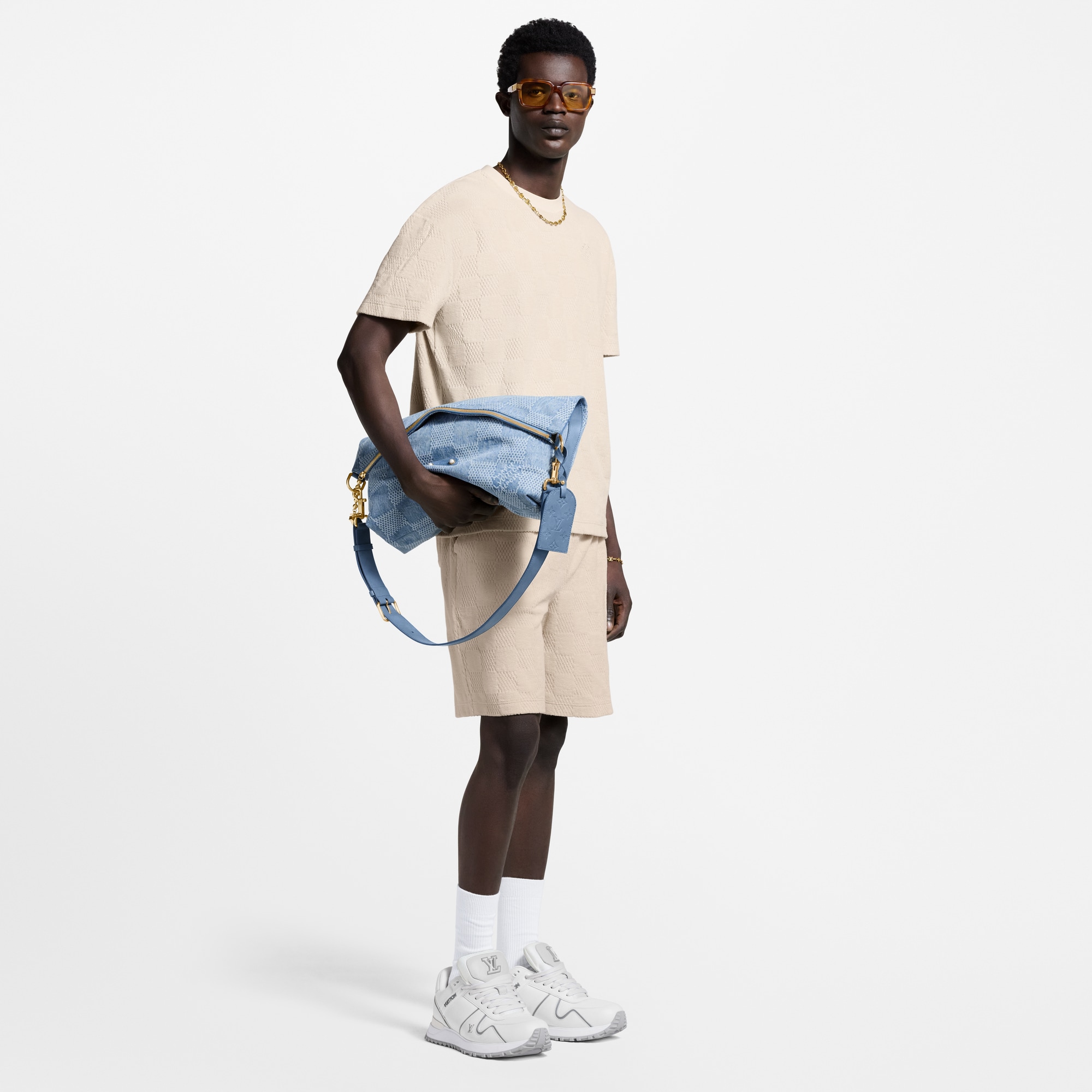 Quần Ngắn Họa Tiết Damier  in Đồ Nam