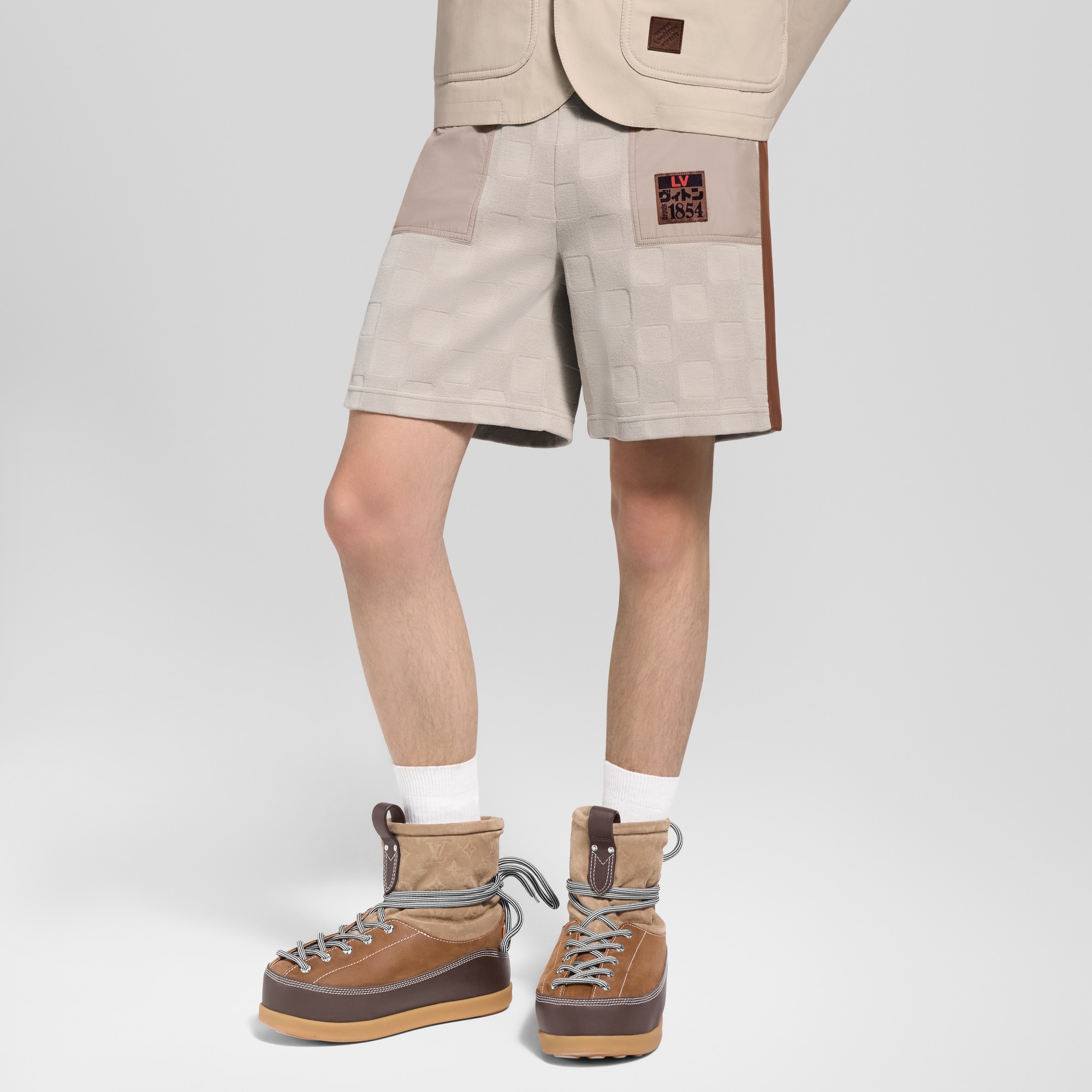 Quần Ngắn Họa Tiết Damier  in Đồ Nam
