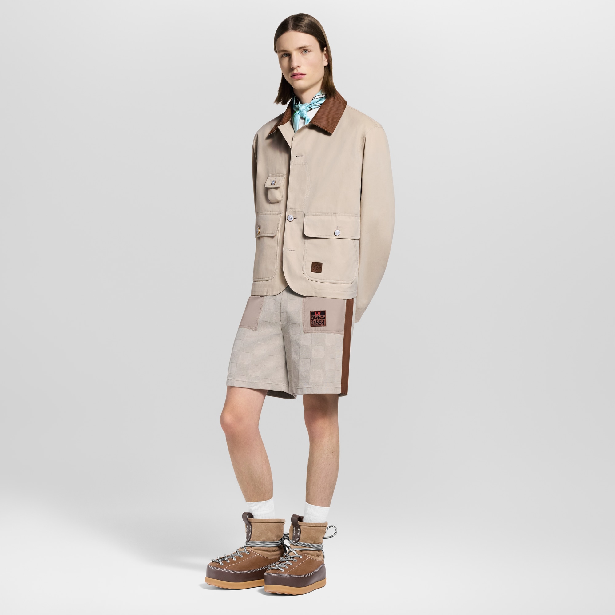 Quần Ngắn Họa Tiết Damier  in Đồ Nam
