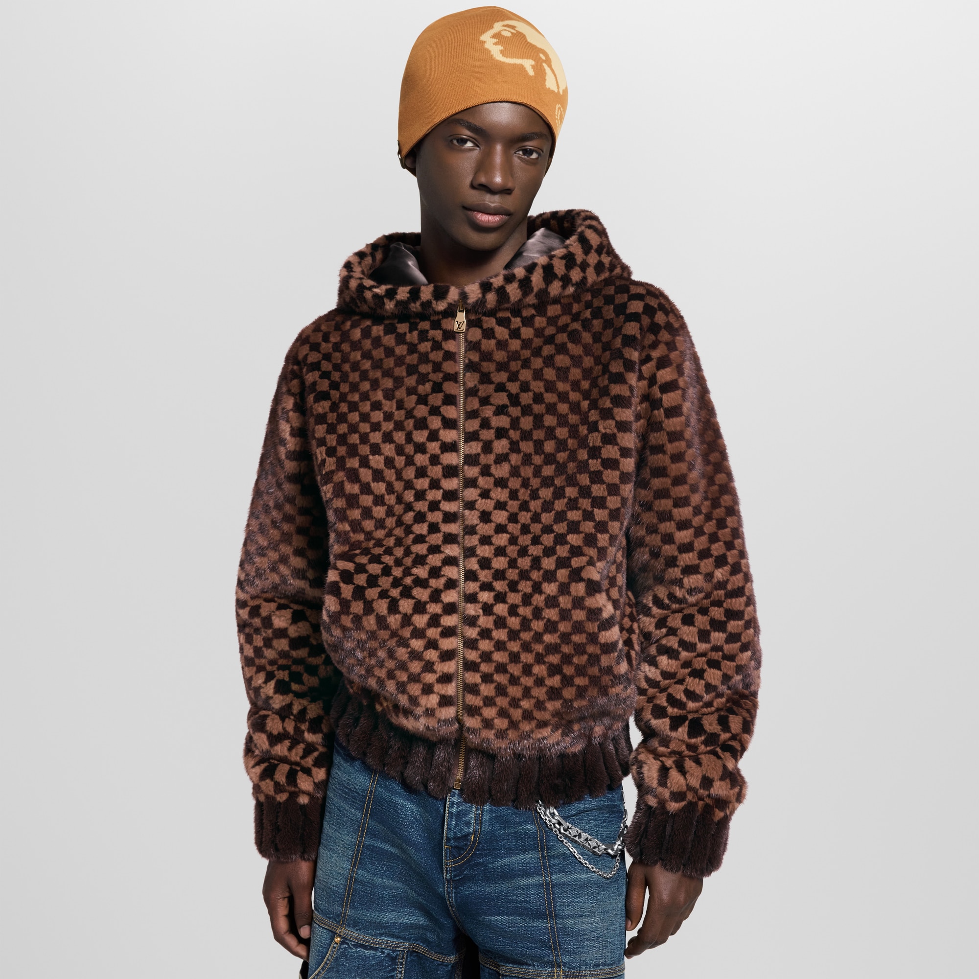 Áo Hoodie Họa Tiết Damier  in Đồ Nam