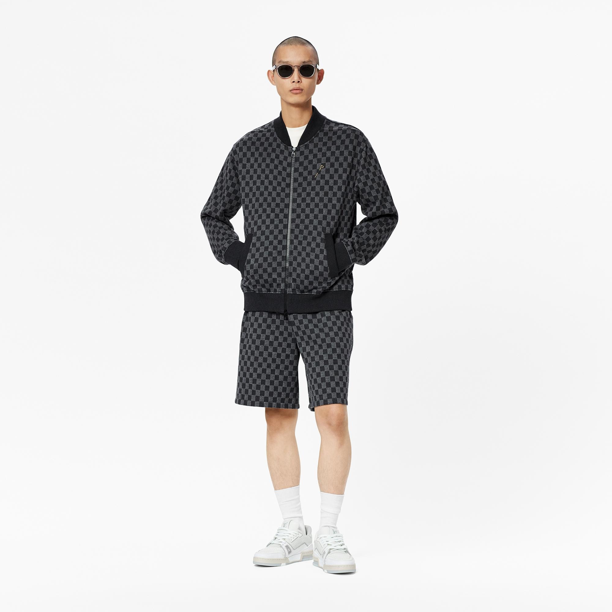Áo Khoác Bomber Họa Tiết Damier   in Đồ Nam