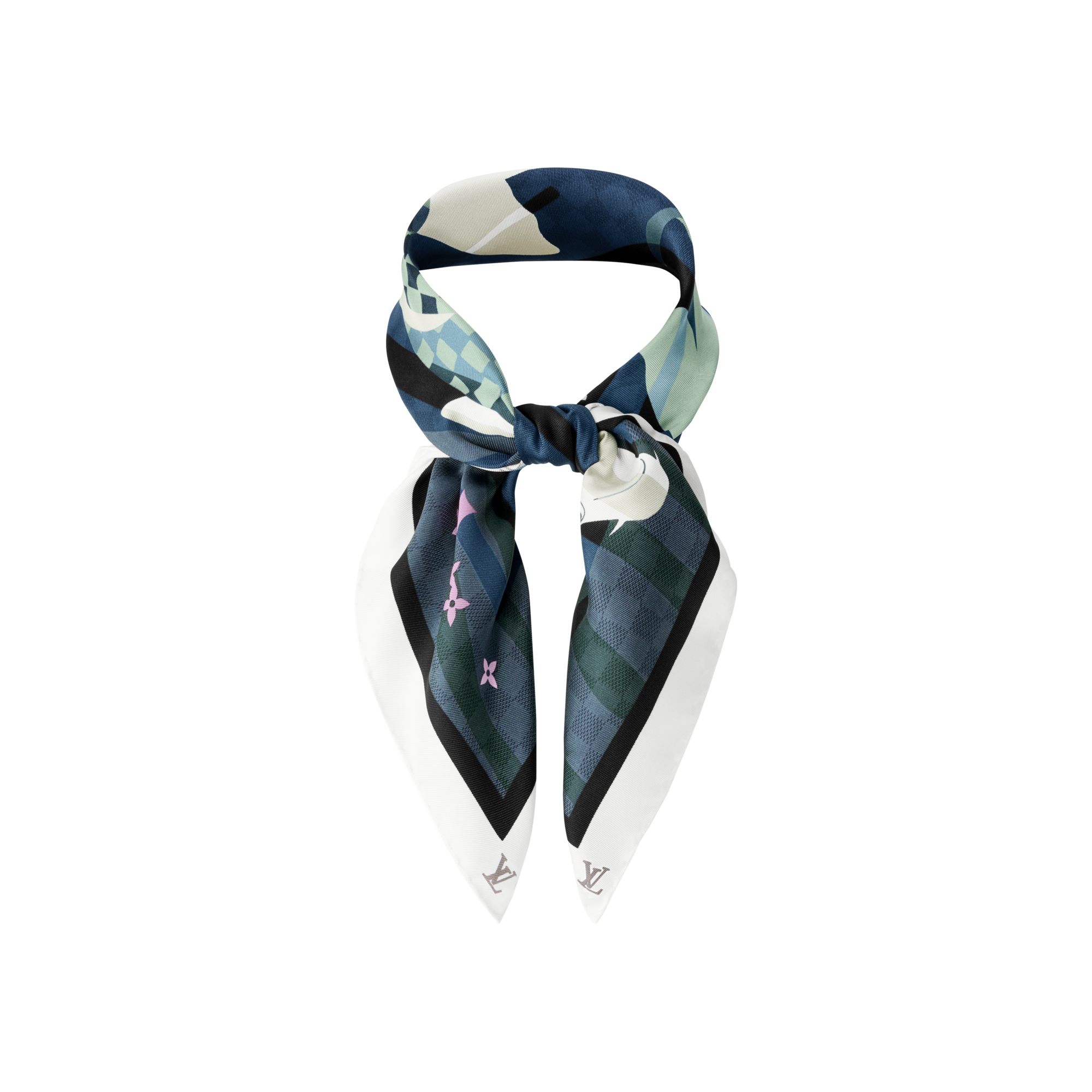 Khăn Lụa Damier Koi . in Đồ Nam