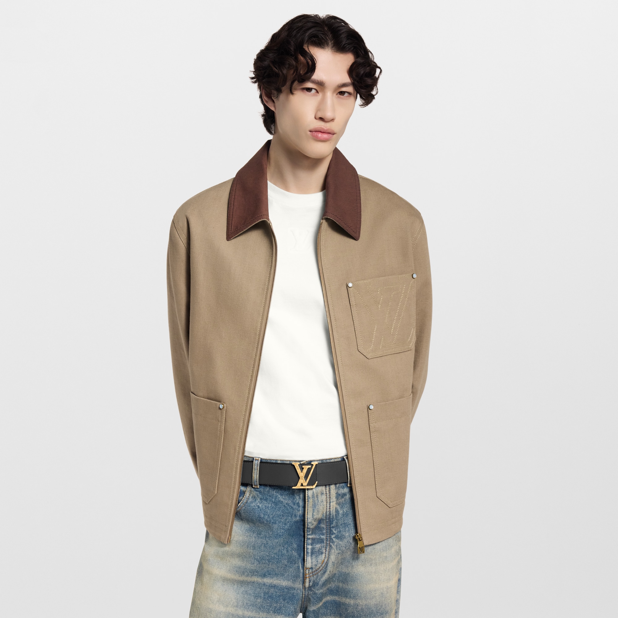 Thắt Lưng Hai Mặt Damier LV 40MM Các loại da khác in Đồ Nam