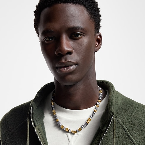 Vòng Cổ Damier Party . in Đồ Nam's Trang sức thời trang Vòng cổ và Mặt dây chuyền collections by Louis Vuitton (Thu phóng sản phẩm)