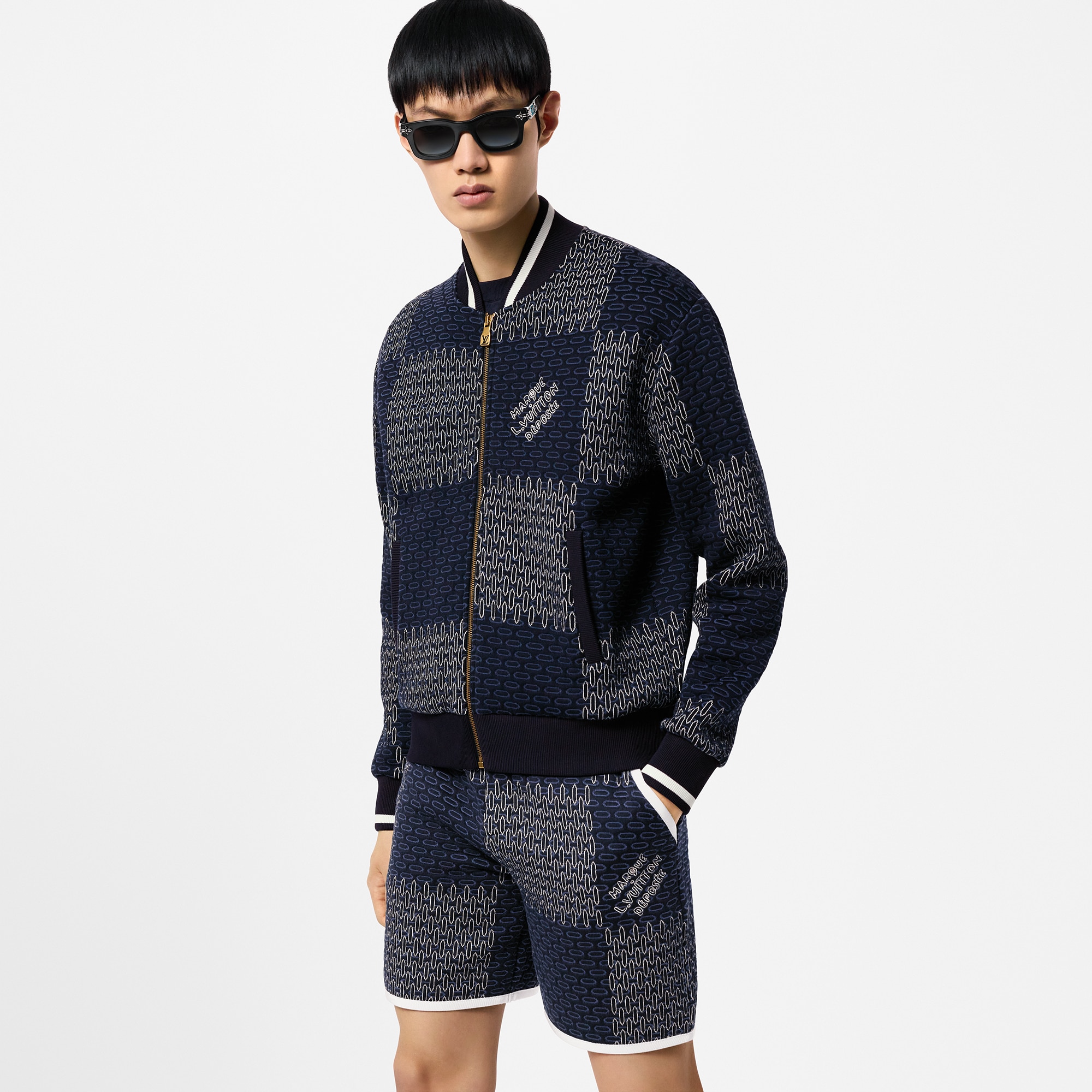 Áo Khoác Bomber Họa Tiết Damier  in Đồ Nam