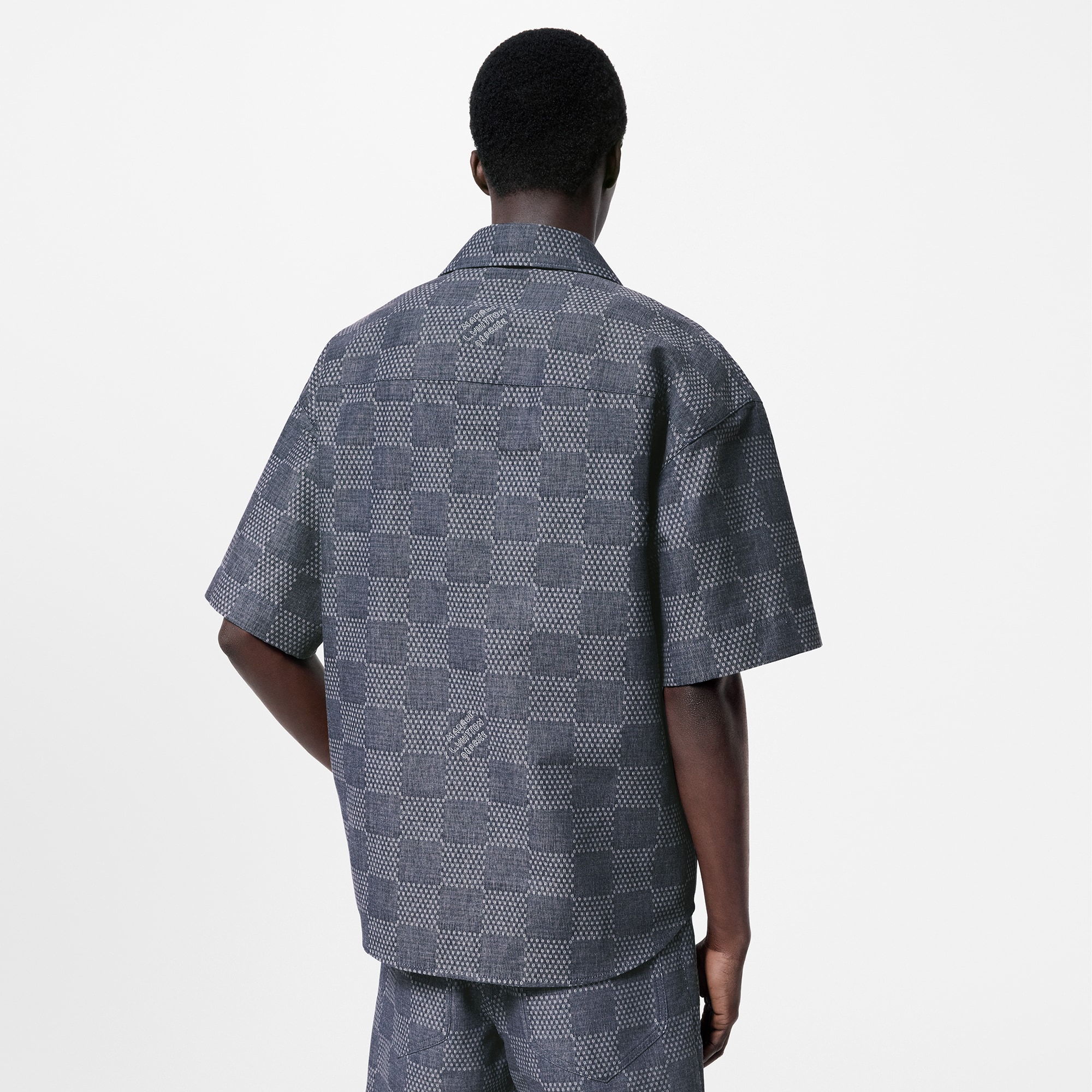 Áo Sơ Mi Họa Tiết Damier  in Đồ Nam