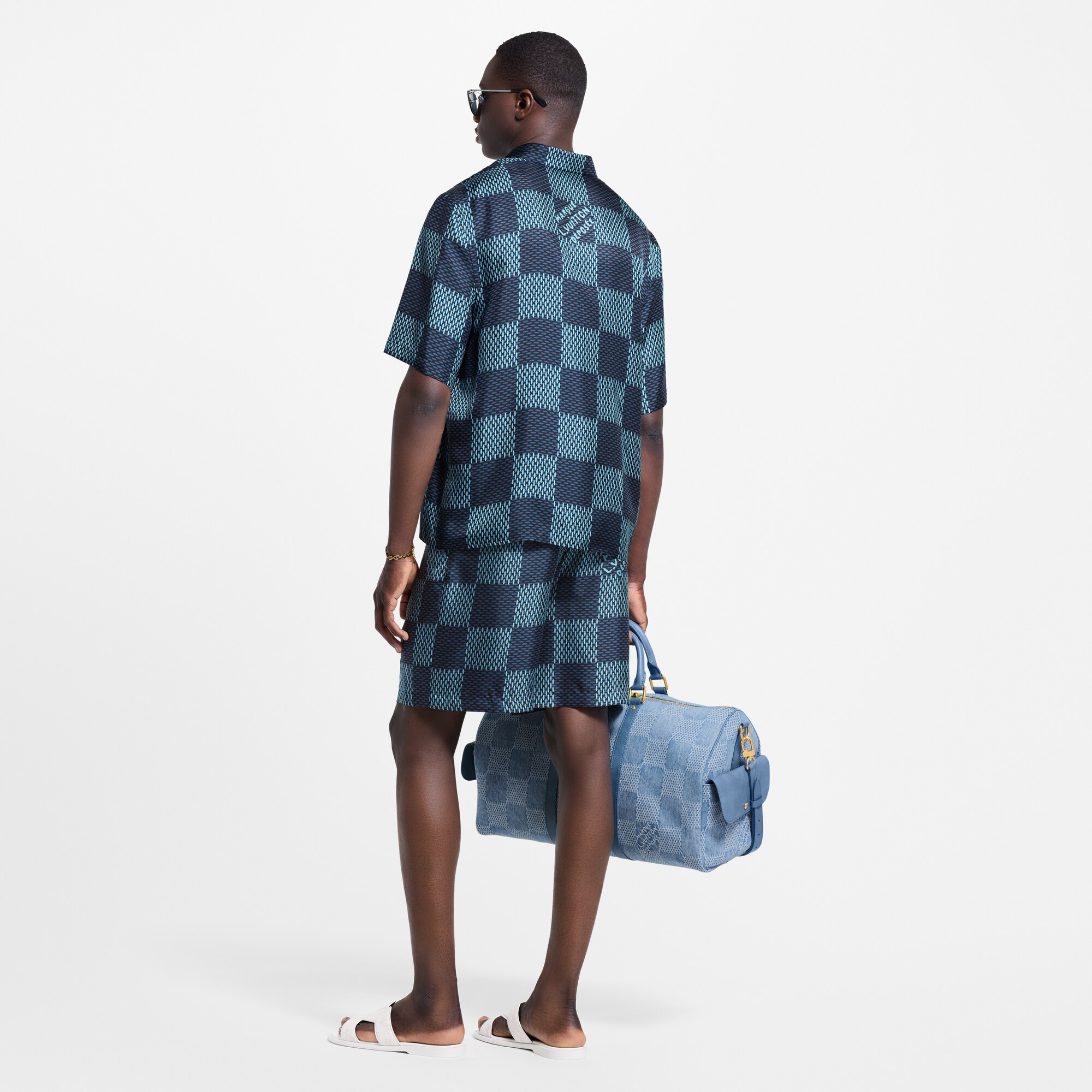 Áo Sơ Mi Họa Tiết Damier  in Đồ Nam