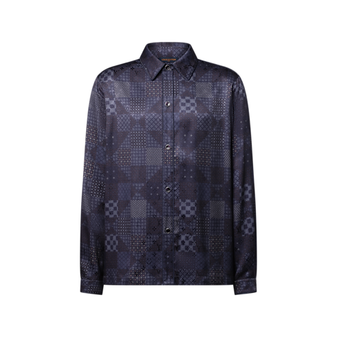 Áo Sơ Mi Họa Tiết Damier in Đồ Nam's Trang phục Tất cả Trang phục collections by Louis Vuitton (Thu phóng sản phẩm)