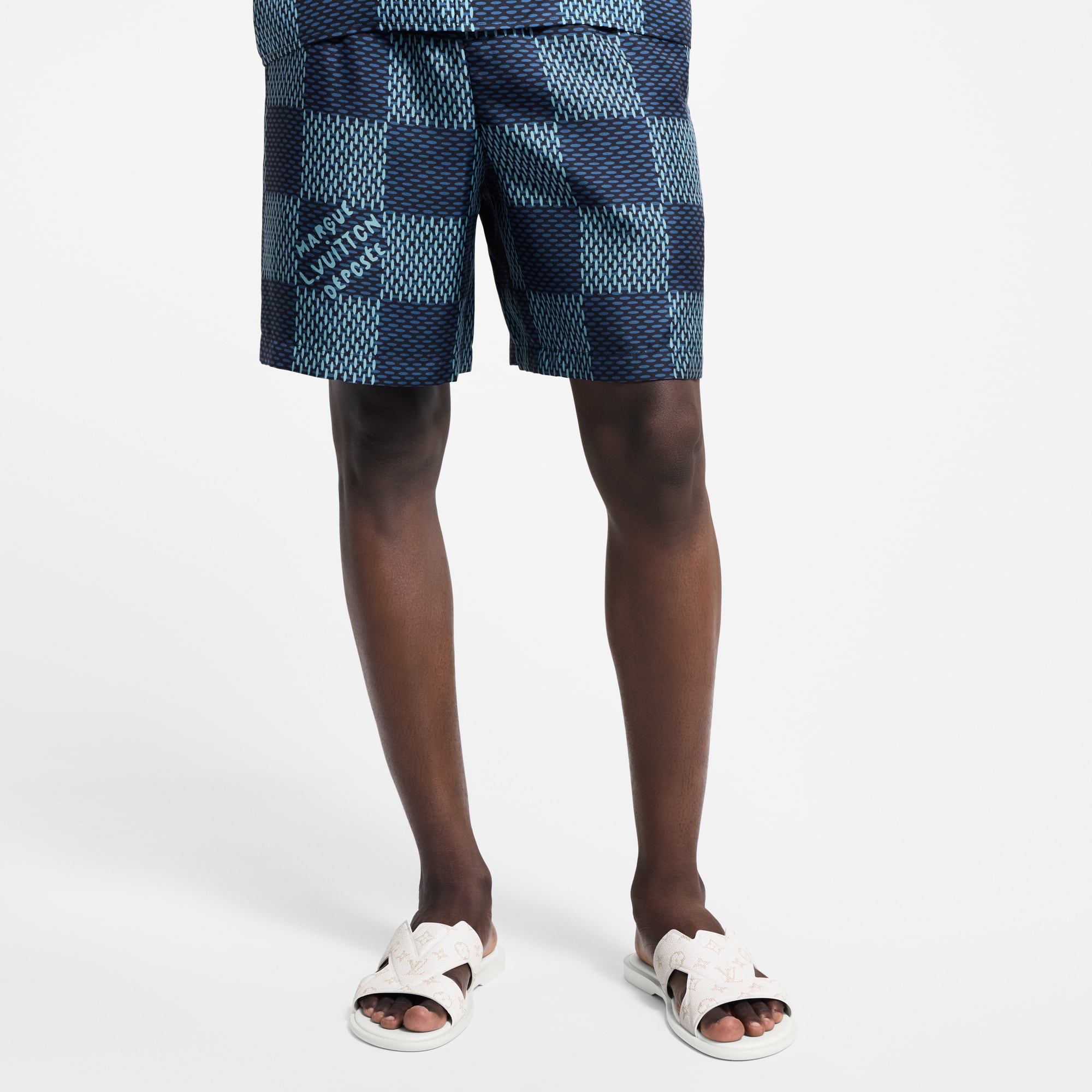 Quần Ngắn Họa Tiết Damier  in Đồ Nam