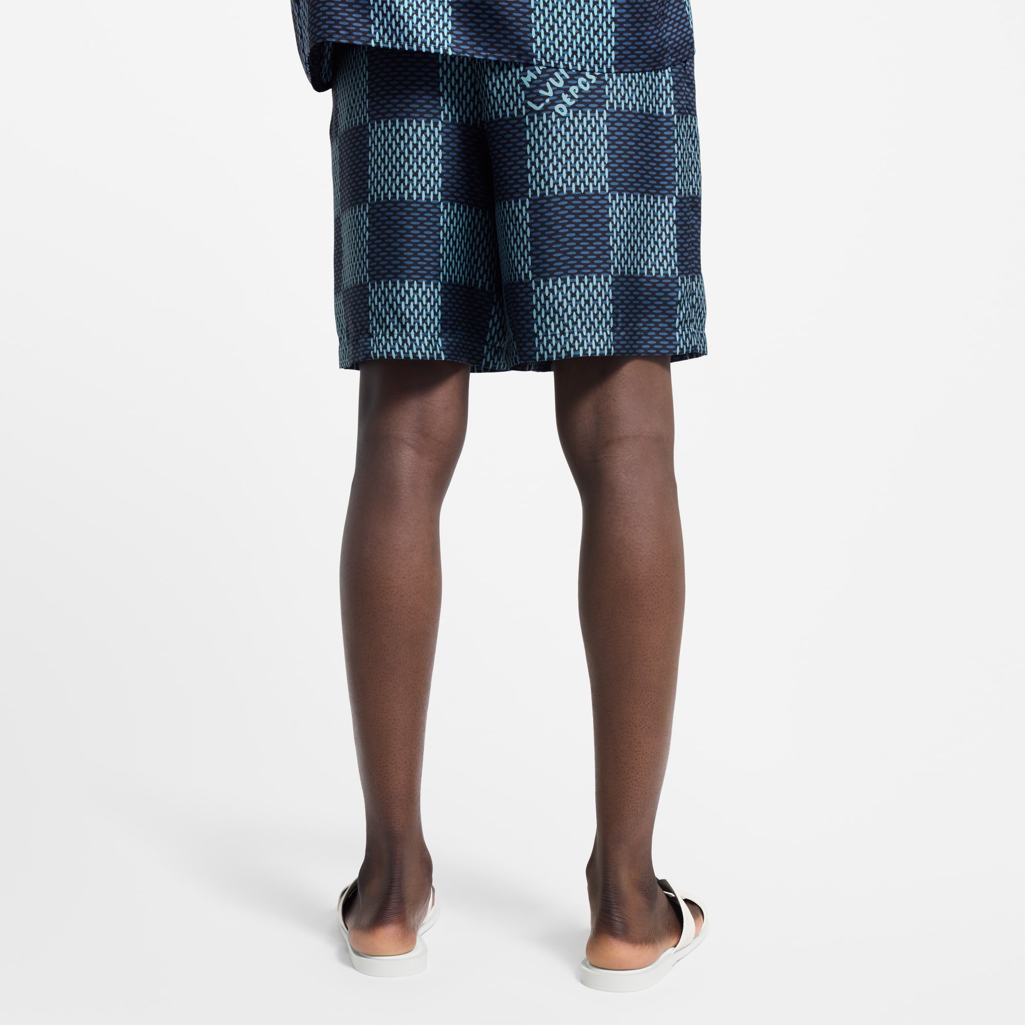 Quần Ngắn Họa Tiết Damier  in Đồ Nam