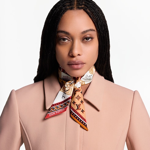 Khăn Lụa Damiergram BB . in Đồ Nữ's Phụ kiện Khăn lụa collections by Louis Vuitton (Thu phóng sản phẩm)