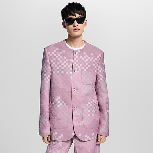 Áo Khoác Tweed in Đồ Nam's Trang phục Áo khoác Blazer và Áo Jacket collections by Louis Vuitton (Thu phóng sản phẩm)