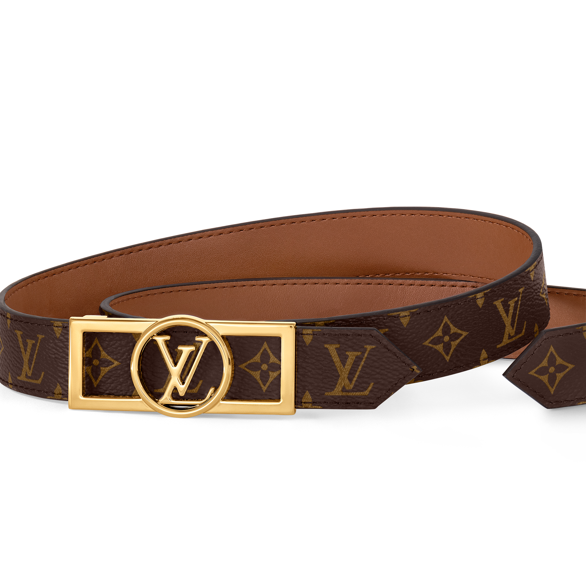 Thắt Lưng Hai Mặt Dauphine 25MM Monogram in Đồ Nữ