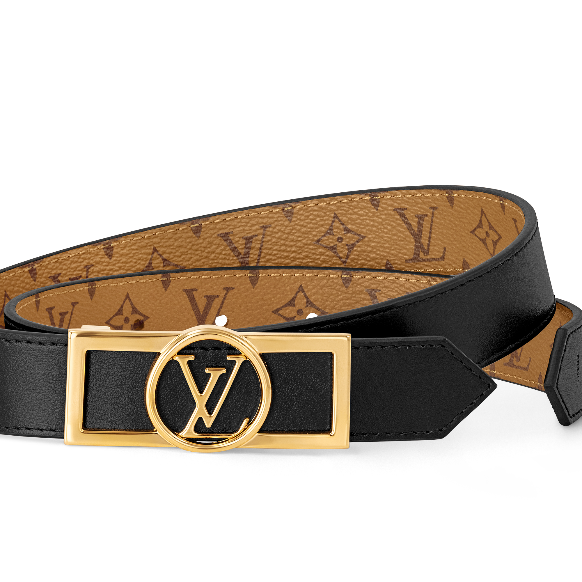 Thắt Lưng Hai Mặt Dauphine 25MM Các loại Monogram Canvas khác in Đồ Nữ