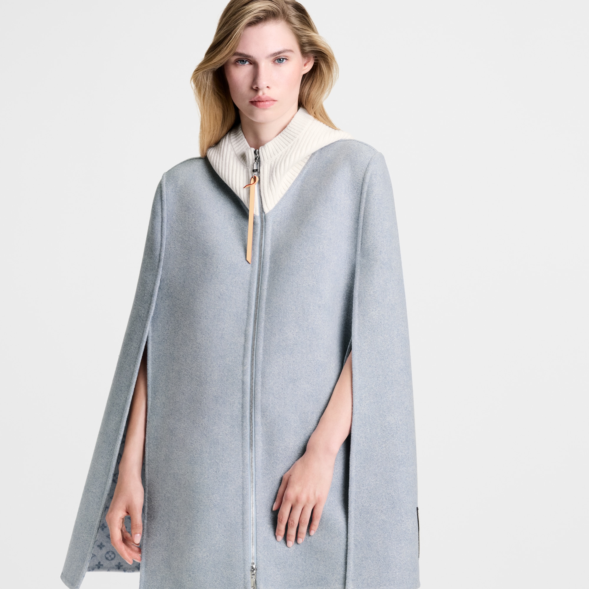 Denim-Effect Double Face Cape  in Đồ Nữ