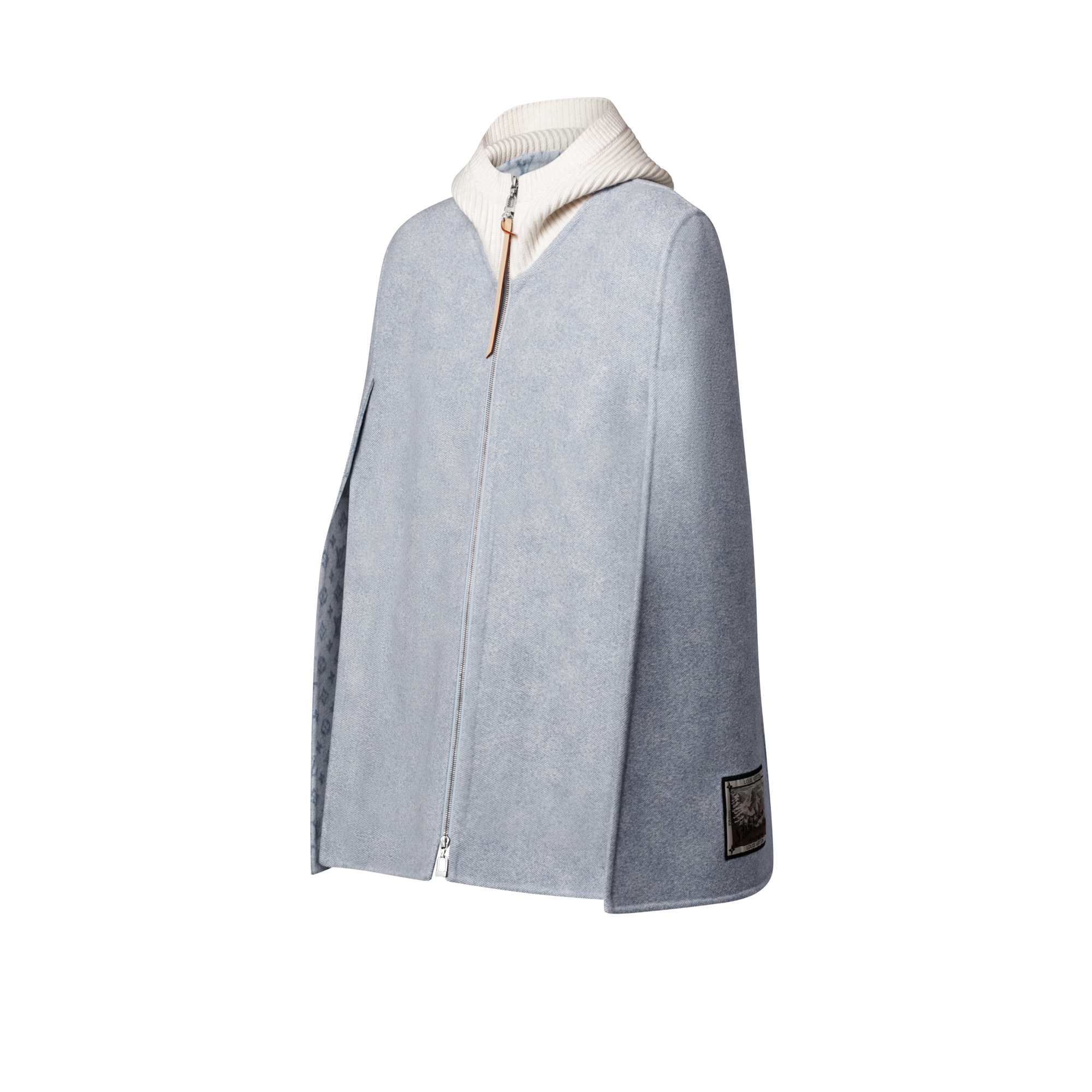 Denim-Effect Double Face Cape  in Đồ Nữ