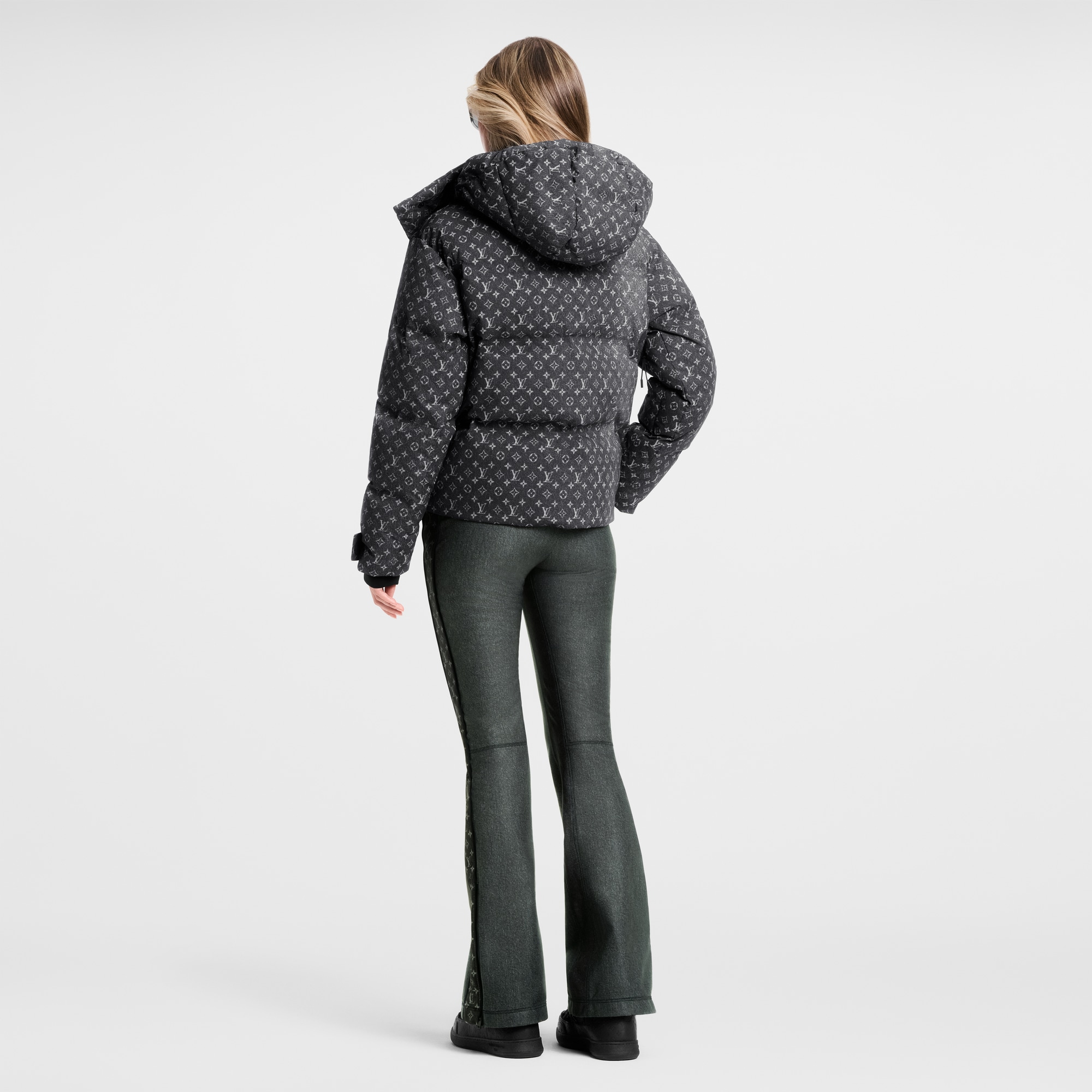 Denim-Effect Monogram Ski Jacket  in Đồ Nữ