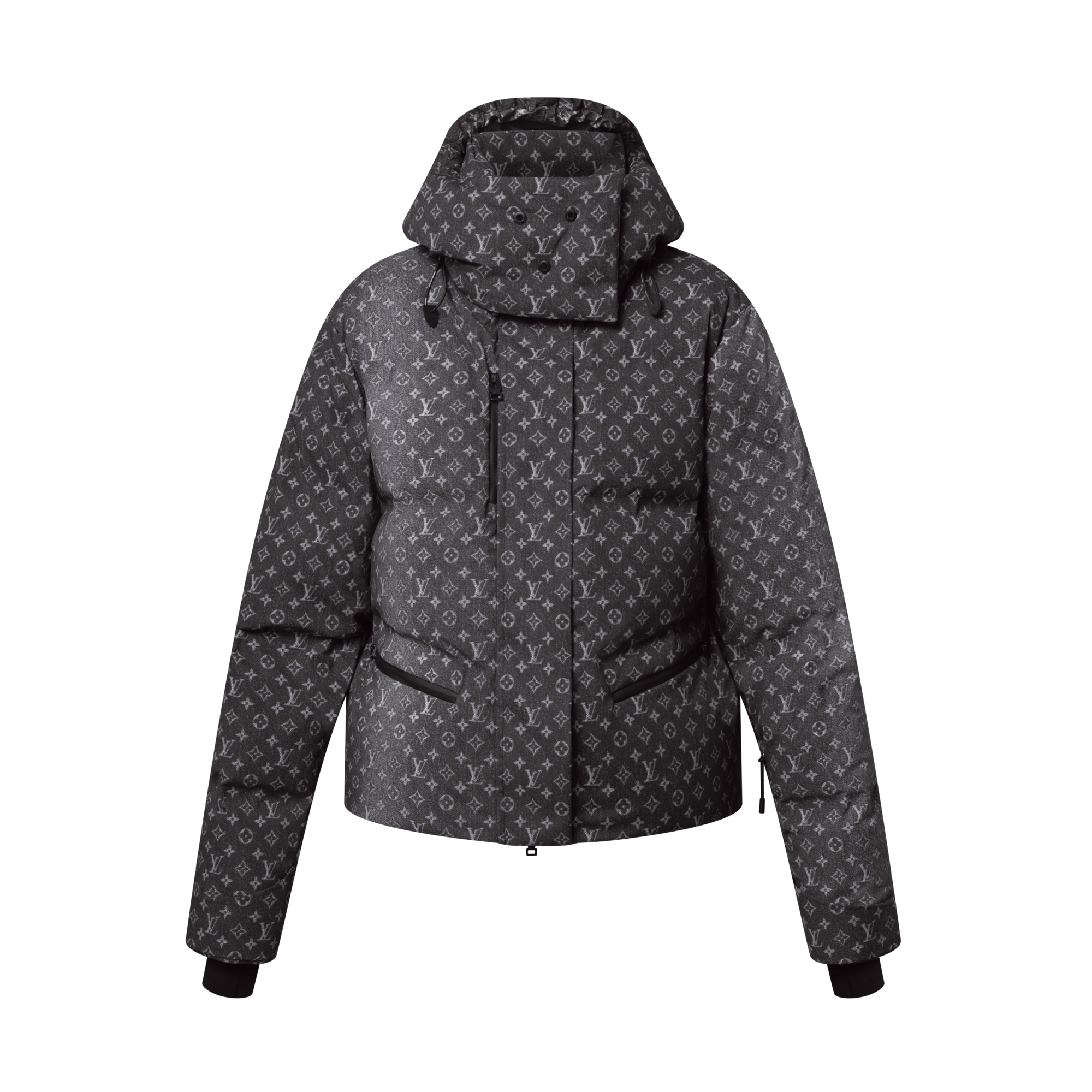 Denim-Effect Monogram Ski Jacket  in Đồ Nữ