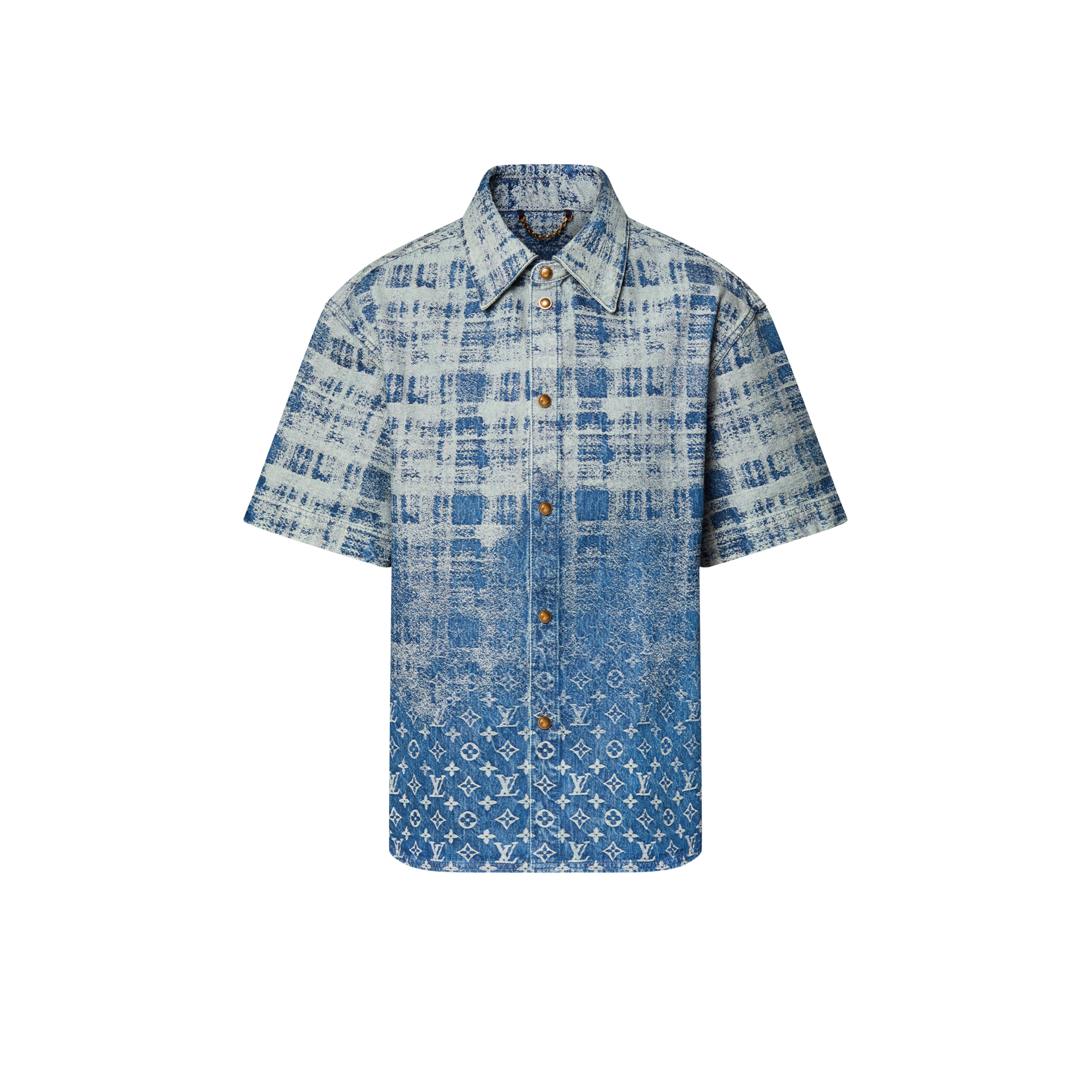 Denim Short-Sleeved Shirt  in Đồ Nam