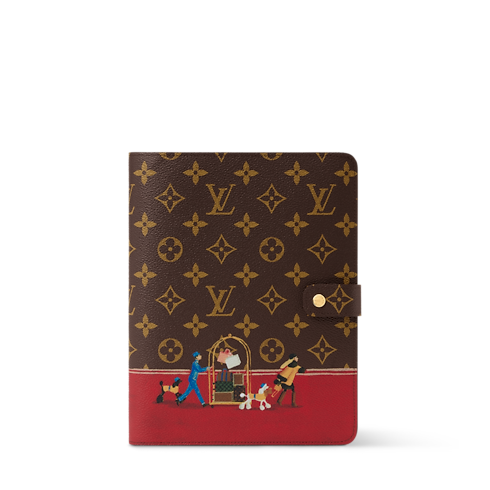 Bìa Sổ Tay MM Carnets de Palace . in Rương, Phụ kiện du lịch và Trang trí nội thất's Văn phòng phẩm Sổ tay, túi đựng bút và đồ dùng văn phòng collections by Louis Vuitton (Thu phóng sản phẩm)