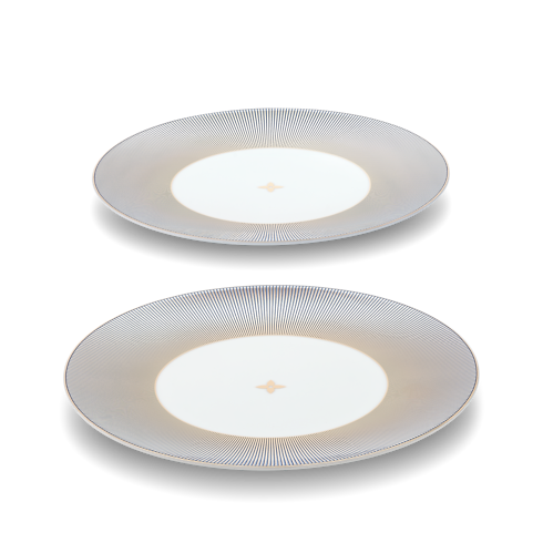 Bộ Đĩa Dichroic - 2 Chiếc in Rương, Phụ kiện du lịch và Trang trí nội thất's Trang trí nội thất và Nghệ thuật không gian phòng ăn Nghệ thuật không gian phòng ăn collections by Louis Vuitton (Thu phóng sản phẩm)