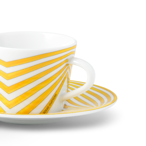 Bộ Tách Cà Phê Và Đĩa Lót Dolce Vita - 2 Bộ in Rương, Phụ kiện du lịch và Trang trí nội thất's Trang trí nội thất và Nghệ thuật không gian phòng ăn Nghệ thuật không gian phòng ăn collections by Louis Vuitton (Thu phóng sản phẩm)