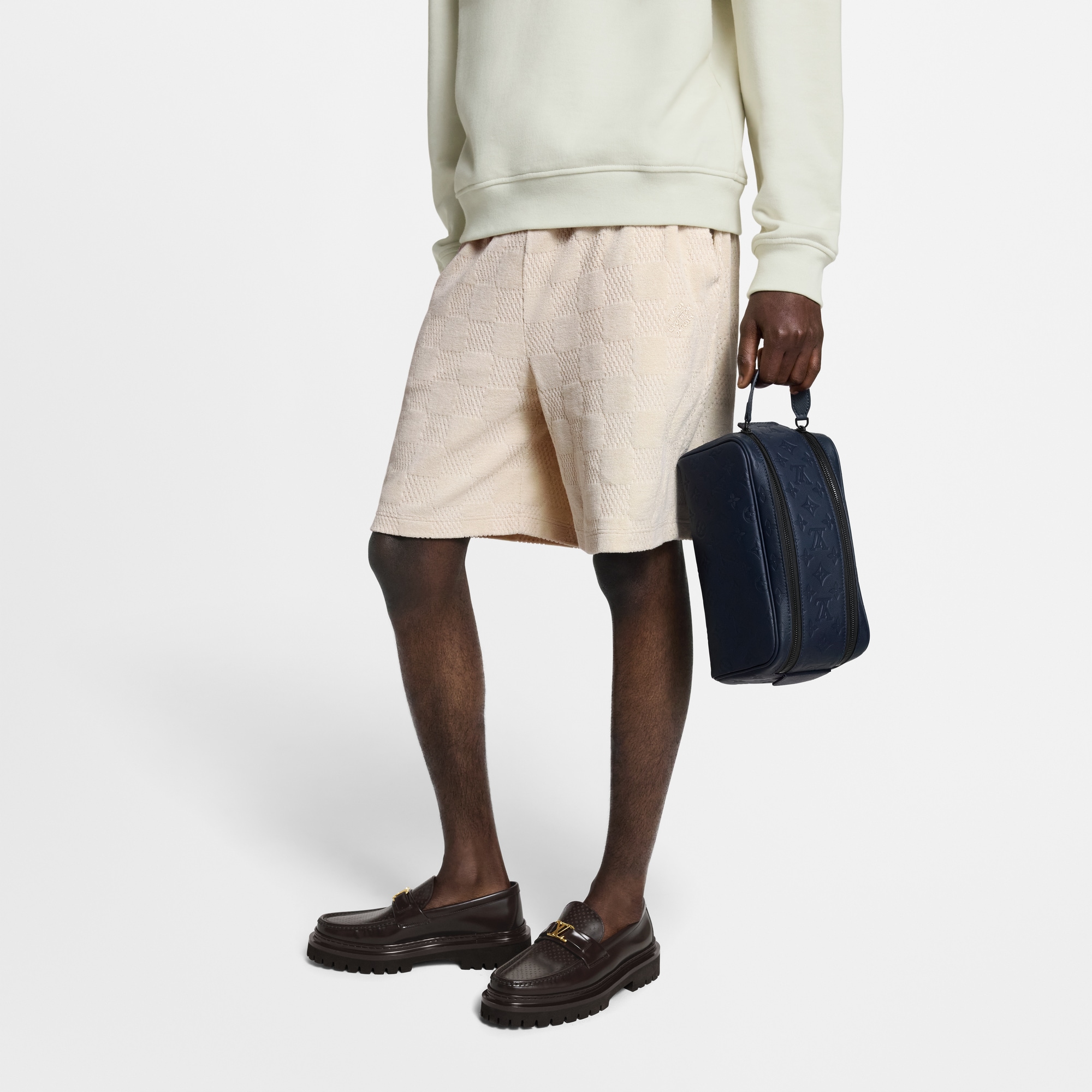 Túi Dopp Kit Monogram Shadow in Đồ Nam