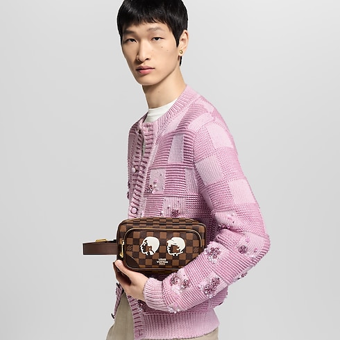 Túi Dopp Kit Damier Ebene in Đồ Nam's Du lịch Phụ kiện du lịch collections by Louis Vuitton (Thu phóng sản phẩm)