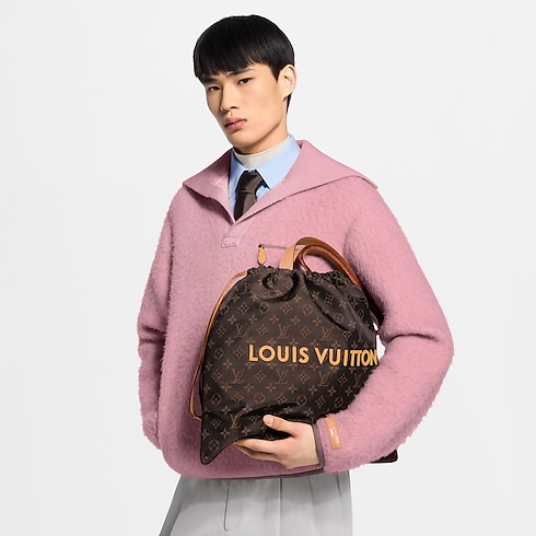 Túi Dust Bag Tote Louis Vuitton Silk Tech cropped worn view