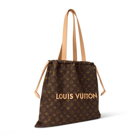 Túi Dust Bag Tote Louis Vuitton Silk Tech side view