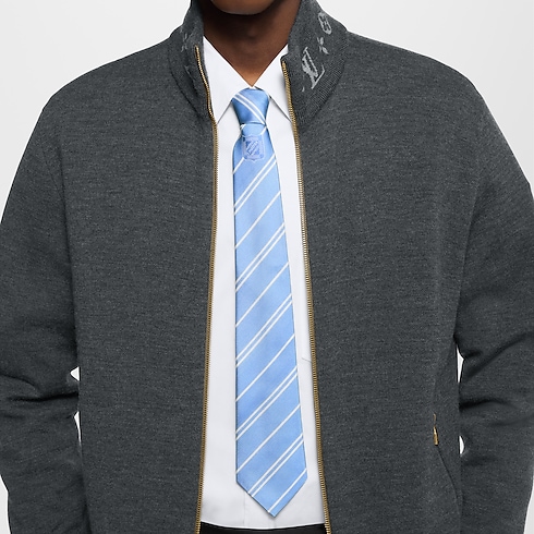 Cà Vạt Ecu Stripes . in Đồ Nam's Phụ kiện Cà vạt và Khăn cài túi ngực collections by Louis Vuitton (Thu phóng sản phẩm)