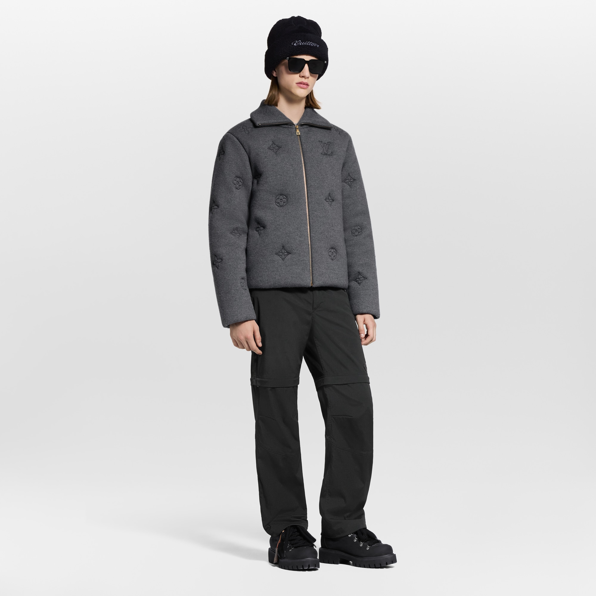 Elegant Monogram Knitted Down Blouson  in Sản phẩm mới