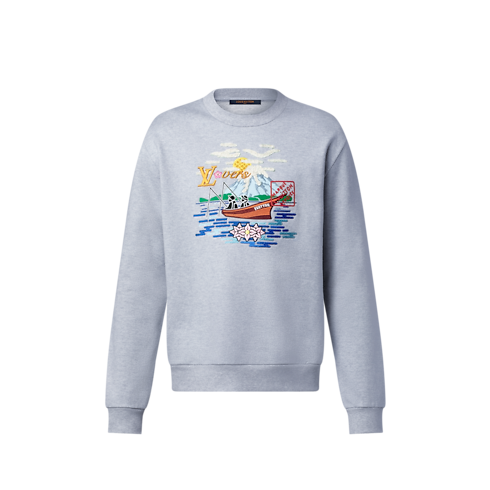 Áo Dệt Kim in Đồ Nam's Trang phục Tất cả Trang phục collections by Louis Vuitton (Thu phóng sản phẩm)