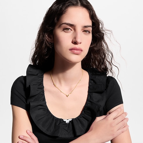 Vòng Cổ Essential V Strass PM . in Đồ Nữ's Trang sức thời trang Vòng cổ collections by Louis Vuitton (Thu phóng sản phẩm)