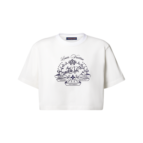 Áo Dáng Crop Top in Đồ Nữ's Trang phục Áo thun và Áo len collections by Louis Vuitton (Thu phóng sản phẩm)