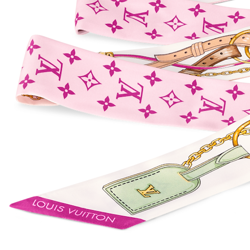 Khăn Lụa Flower And Straps BB . in Đồ Nữ's Phụ kiện Khăn lụa collections by Louis Vuitton (Thu phóng sản phẩm)