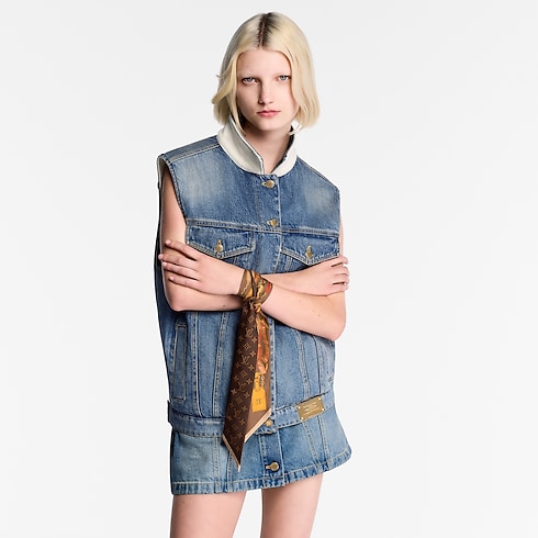 Khăn Lụa Flower And Straps BB . in Đồ Nữ's Phụ kiện Khăn lụa collections by Louis Vuitton (Thu phóng sản phẩm)