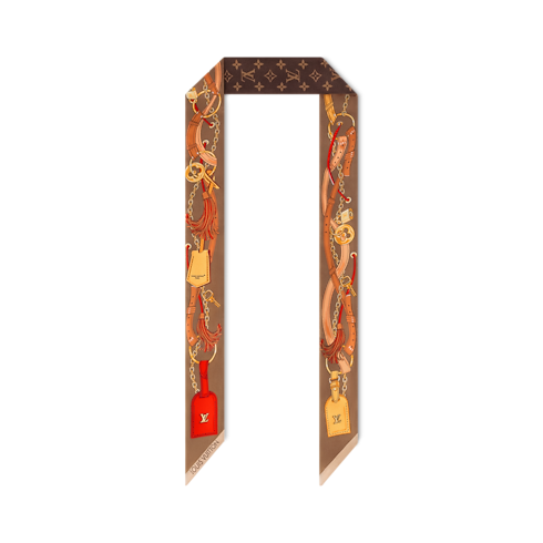 Khăn Lụa Flower And Straps BB . in Đồ Nữ's Phụ kiện Khăn lụa collections by Louis Vuitton (Thu phóng sản phẩm)