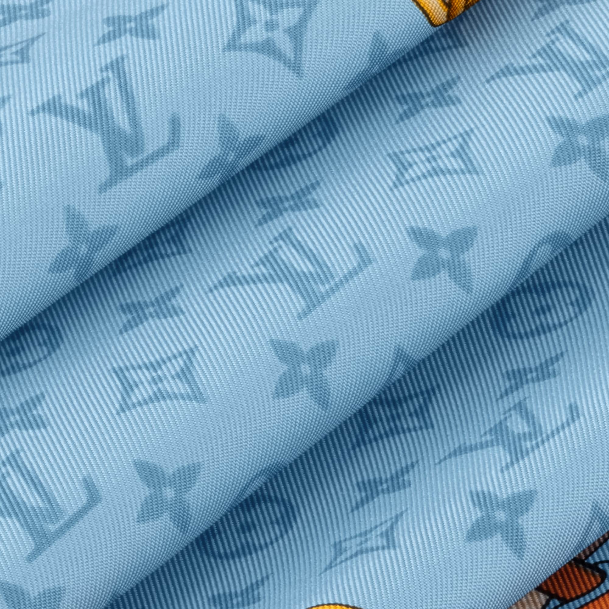 Khăn Lụa Vuông Flower And Straps 90 . in Đồ Nữ