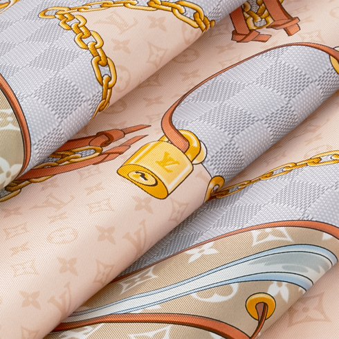 Khăn Lụa Vuông Flower And Straps 90 . in Đồ Nữ's Phụ kiện Khăn lụa collections by Louis Vuitton (Thu phóng sản phẩm)