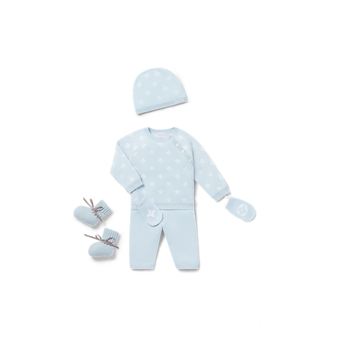 Bộ Quần Áo Họa Tiết Monogram . in Quà tặng và dịch vụ cá nhân hóa's Quà tặng cho Em bé } collections by Louis Vuitton (Thu phóng sản phẩm)