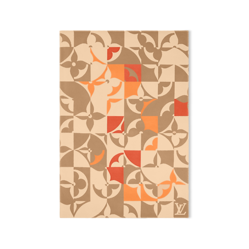 Chăn Flower Puzzle 140 x 200 in Rương, Phụ kiện du lịch và Trang trí nội thất's Trang trí nội thất và Nghệ thuật không gian phòng ăn Đồ dệt may khác collections by Louis Vuitton (Thu phóng sản phẩm)