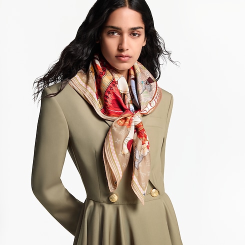 Khăn Lụa Vuông From The Cloud 90 . in Đồ Nữ's Phụ kiện Khăn lụa collections by Louis Vuitton (Thu phóng sản phẩm)