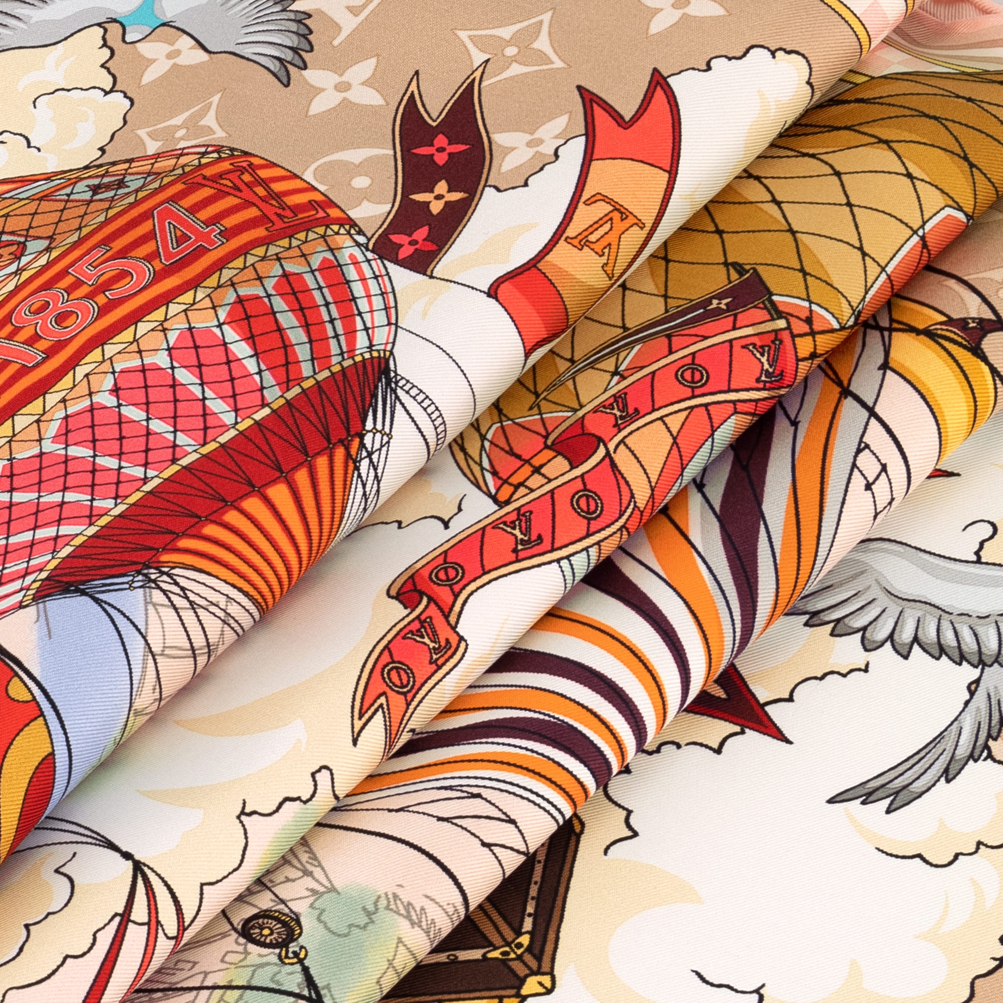 Khăn Lụa Vuông From The Cloud 90 . in Đồ Nữ