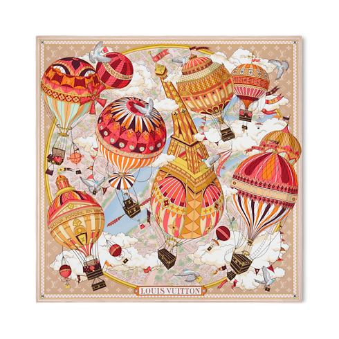 Khăn Lụa Vuông From The Cloud 90 . in Đồ Nữ's Phụ kiện Khăn lụa collections by Louis Vuitton (Thu phóng sản phẩm)