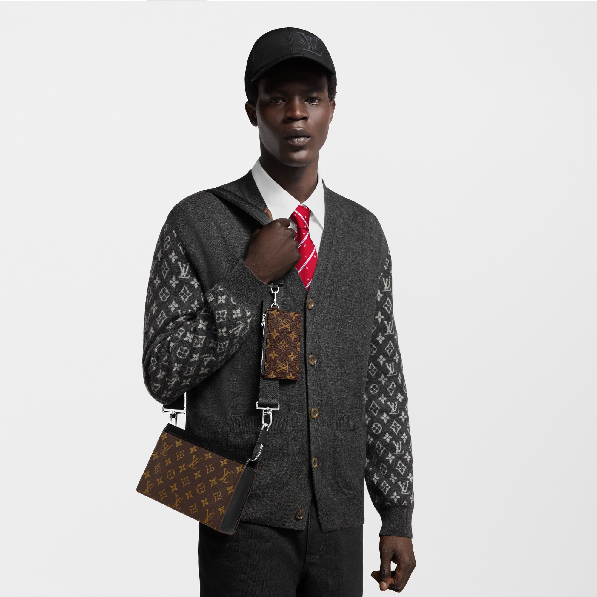 Túi Gaston Monogram Macassar Canvas in Đồ Nam