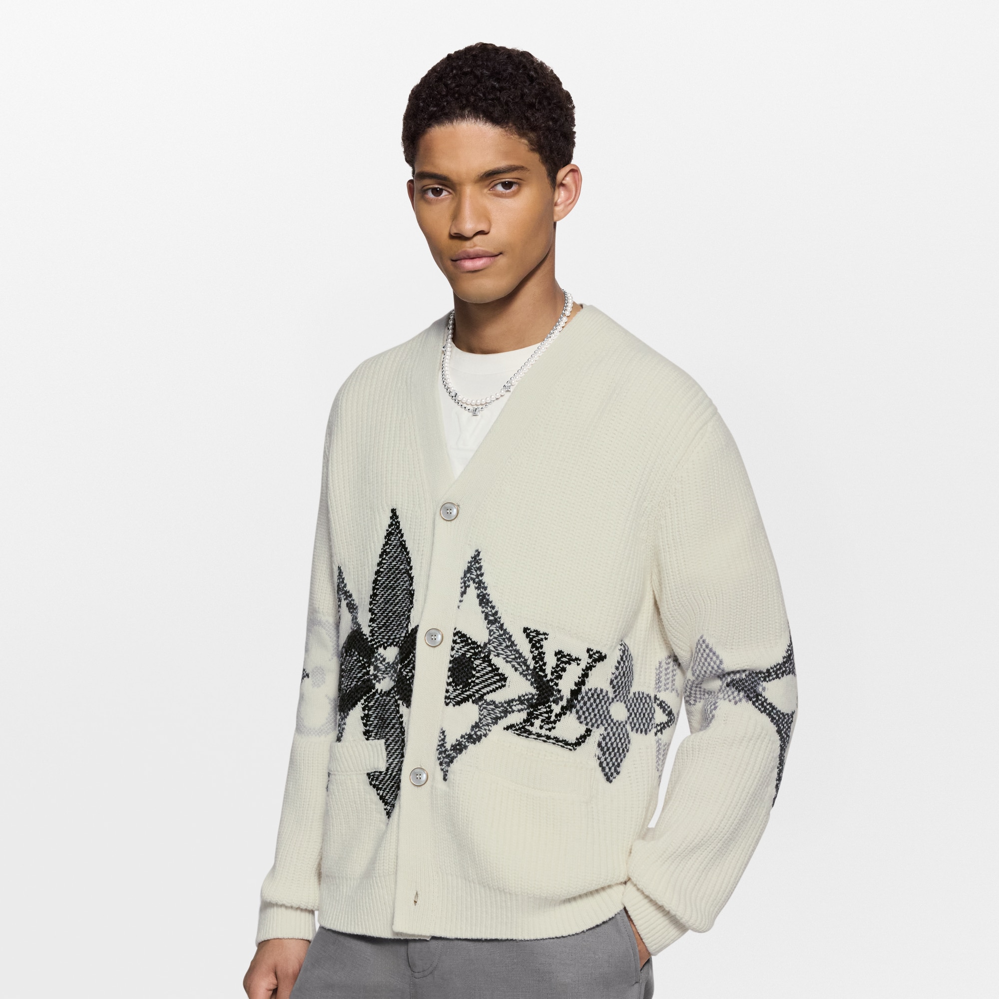 Graphic Knitted Cardigan  in Sản phẩm mới